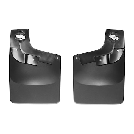 Weathertech No Drill Mud Flaps, Black, 120052, Molded Plastic, Black 120052