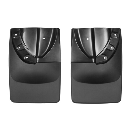Weathertech No Drill Mud Flaps, Black, 120055, Molded Plastic, Black 120055