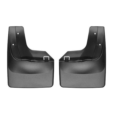 Weathertech No Drill Mud Flaps, Black, 120071, Molded Plastic, Black 120071