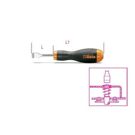 Beta Screwdrivr, Dzus Head Screws, 53mm x 173mm 012010501