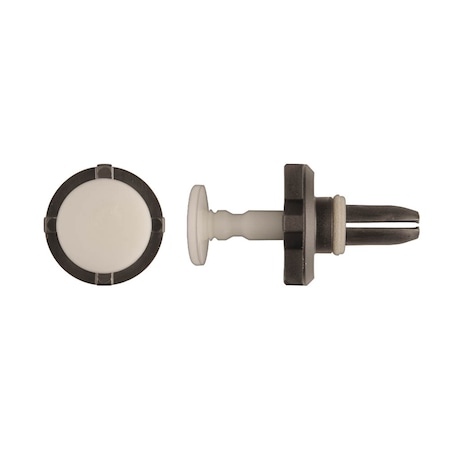 Disco Blk/Wht Nyln Bumper Ret 11mm Hole 20mm Stem L PK10 12020PK