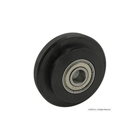 80/20 Roller Wheel 47 Slot8 Nylon Blk 12020