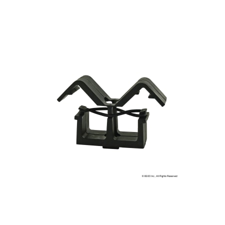 80/20 Cable/Tube Clip Tab8 Nylon Blk 12026
