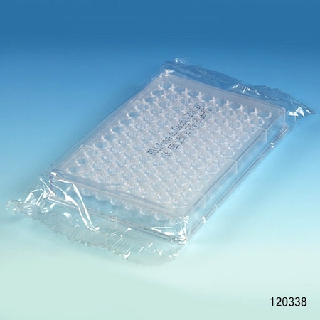 GLOBE SCIENTIFIC Microtest Plate, 96 Well, Ps, PK50 120338