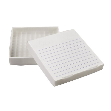 Heathrow Scientific Corrugated Poly Frzr Box, 100-Place, PK10 120428