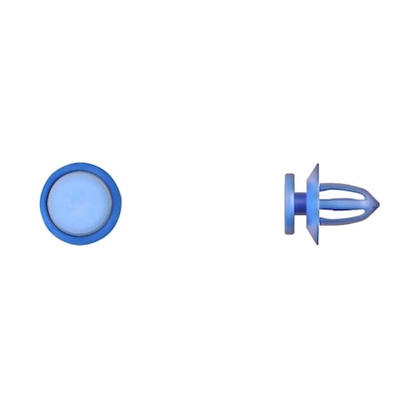 Disco Blue Nyln Door Panel Ret 8mm Hole 13mm Stem L PK25 12044PK