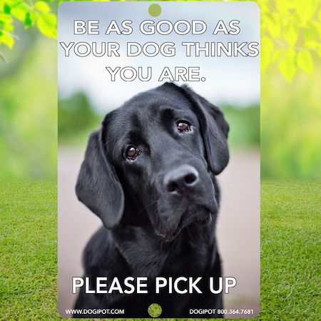 Dogipot Reflective Dog Park Pet Sign, 11.5" x 18", 1204-BLR 1204-BLR