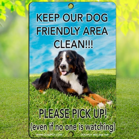 Dogipot Reflective Dog Park Pet Sign, 11.5" x 18", 1204-BMD 1204-BMD