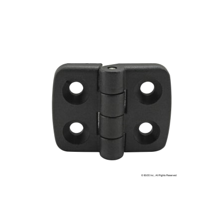 80/20 Standard Hinge Notab Nylon Blk 12067