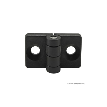 80/20 Standard Hinge 2-Hole Notab Nylon Black 12074