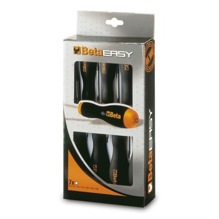 Beta Screwdriver Set, 1207TX/D7, 7 pcs. T6, T8, T10, T15, T20, T25, T30 Round 012070207