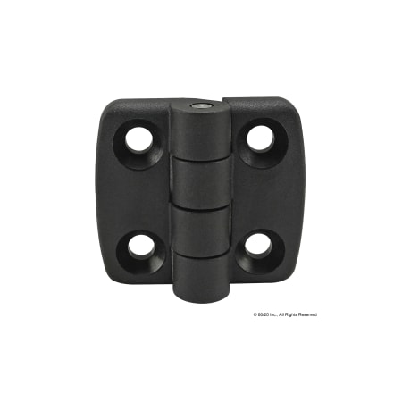 80/20 Standard Hinge Notab Nylon Blk 12098