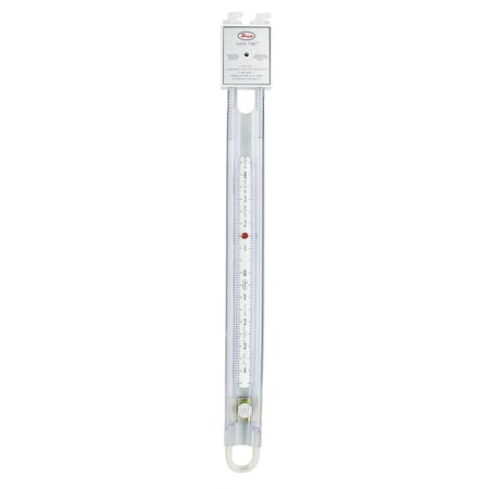 Dwyer Instruments Differential pressure gage, range 0-5.0" w.c., for vertical scale position only. 4005