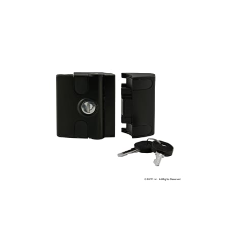 80/20 Black Slam Latch Keyed Alike 12145