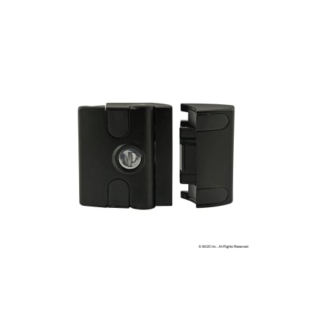 80/20 Slam Latch W/O Key Die Cast Zinc Pc Blk 12147