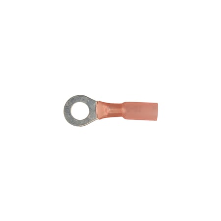 Disco Red Nyln Crimp Wire Terminal 1/4"Stud/Ring Typ 22-18 G Wire PK10 12156PK