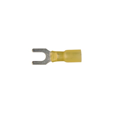 Disco Ylw Nyln CrimpTerminal 1/4"Stud/Open Spd 12-10G Wire PK10 12159PK