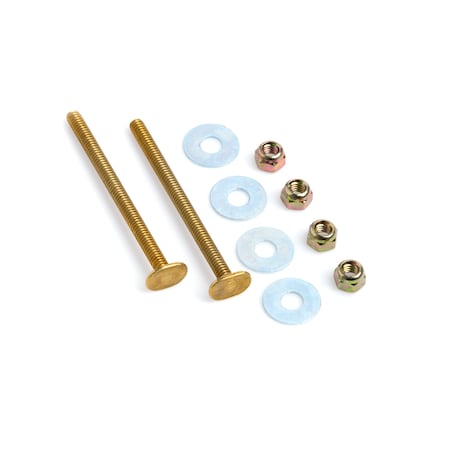 Black Swan Closet Bolts-Brass-Bagged-1/4" X 3-1/2" 12172