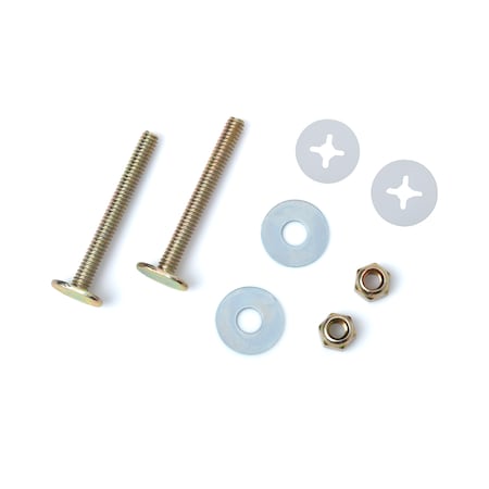 Black Swan Closet Bolts-Brass Pltd Bagged-1/4X2-1/4 12226