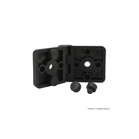 80/20 Standard Hinge 2-Hole Tab10 Nylon Blk 12252