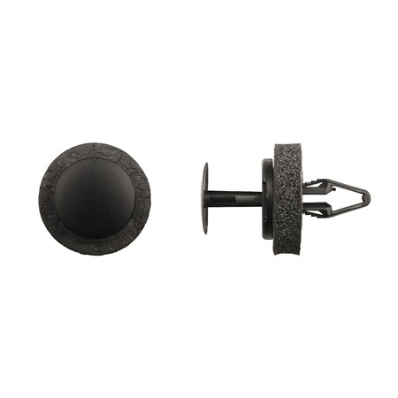 Disco Blk Nyln Cowl Vent Push Ret 6.5mm Hole 22mm Stem L PK15 12283PK