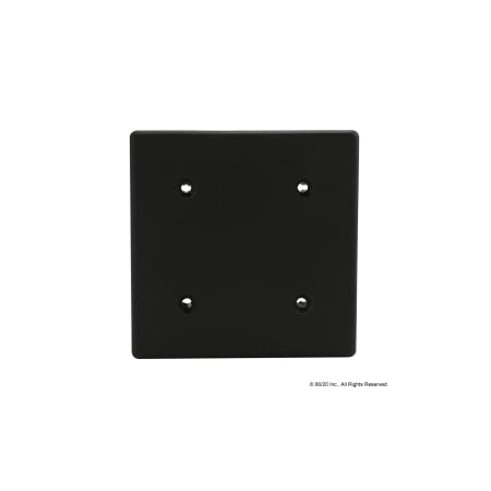 80/20 End Cap 90X90 4Pin Screw-In Nylon Blk 12287