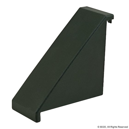 80/20 Black Nylon Cover Cap, 90 Deg Connector 12299
