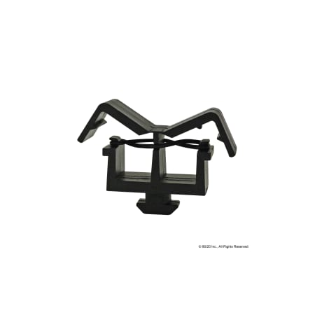80/20 Cable/Tube Clip 1/4 Turn Nylon Blk 12319