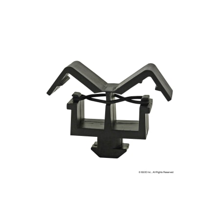 80/20 Cable/Tube Clip 1/4 Turn Nylon Blk 12320