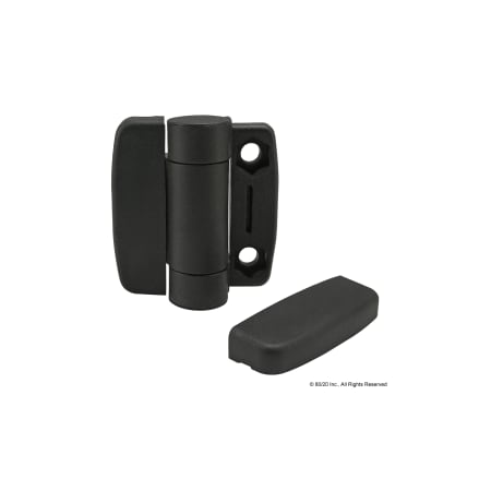 80/20 Standard Detent Hinge Notab Nylon Blk 12322