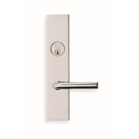 Omnia LH 368 Lever 12000 Plate Storeroom 234BS Mortise Lock Bright Chrome 12368EW00L2