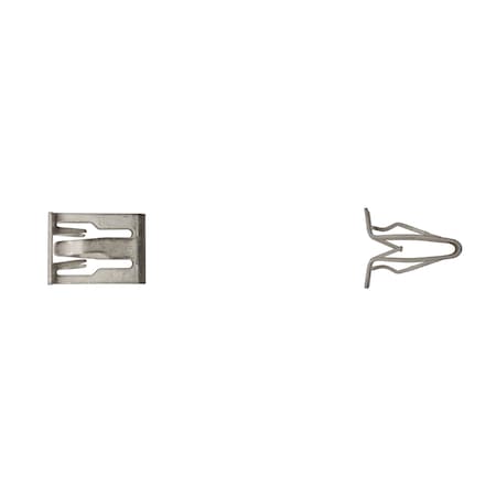 Disco Zinc Garnish Moulding Clips 1/2" W 5/8" Height PK25 12389PK