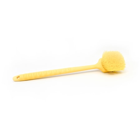 Malish Pot Brush, Yellow, 20 in L Overall, 6 PK 1240
