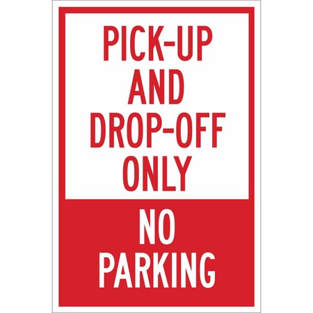 Brady Traffic Sign, 18"H, 12"W, Aluminum, 124305 124305