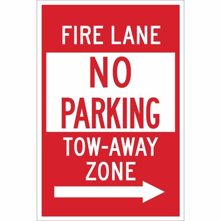 Brady Traffic Sign, 18 in Height, 12 in Width, Aluminum, Rectangle, English 124347