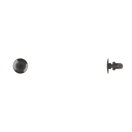 Disco Blk Nyln Trim Panel Ret 4mm Hole 10mm Head 10mm Stem PK25 12437PK