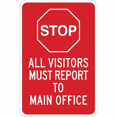 Brady Traffic Sign, 18" Height, 12 in Width, Plastic, Rectangle, English 124438