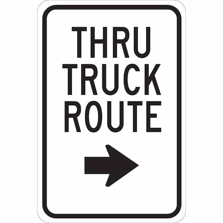 Brady Traffic Sign, 18 in H, 12 in W, Plastic, Rectangle, English, 124483 124483