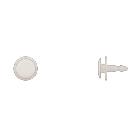 Disco Wht Nyln Cowl Vent Ret 4.2mm Hole Size 13mm Stem L PK10 12468PK