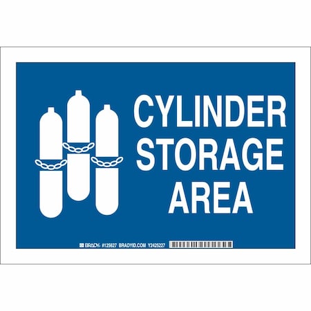 Brady Chemical Sign, 10 in H, 14 in W, Plastic, Rectangle, English, 125629 125629