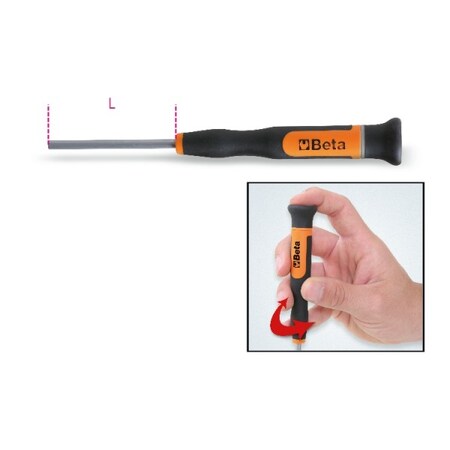 Beta Micro-Screwdriver Socket Wrench, 3.2mm Hex 3.2mm 012570085