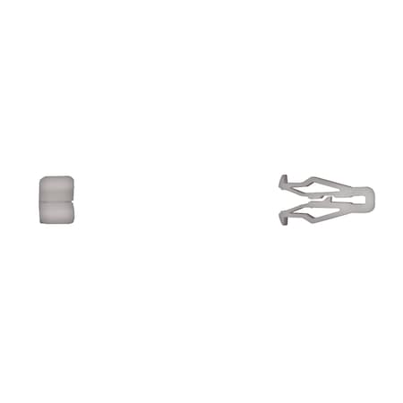 Disco Wht Nyln Trim Mldg Clips 21mm Over All L PK50 12601PK