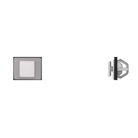 Disco Wht Nyln Mldg Ret W/Sealer 12mm Hole Size 10mm Stem L PK25 12602PK