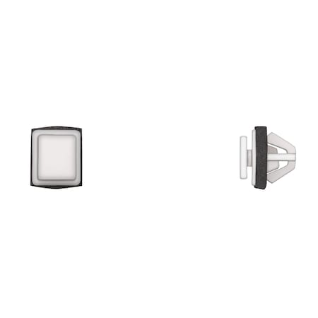 Disco Wht Nyln Moulding Retainers 12mm Hole 11mm Stem L PK25 12603PK