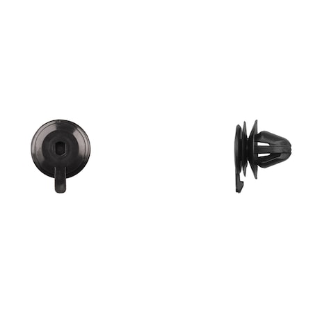 Disco Blk Nyln Headliner Retainer 10.3mm Head Dia 10mm Stem L PK50 12618PK