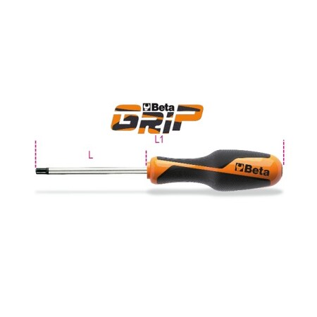 Beta Screwdriver, Hexagon Driver, 8mm Hex 8mm 012650080