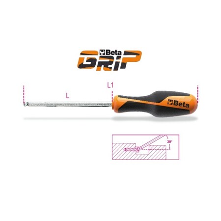 Beta Ball Head Hex Driver, 4mm 4mm Round 012660040