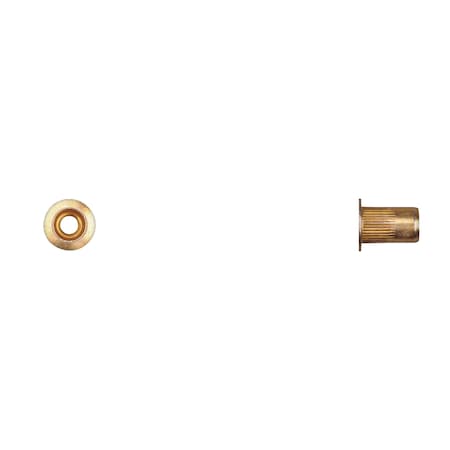 Disco Nut Insert, #8-32 Thrd Sz, Zinc Yellow 12696PK
