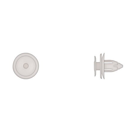 Disco Wht Nyln Trim Panel Ret 8mm Hole 13mm Hd 13mm Stem PK15 12801PK