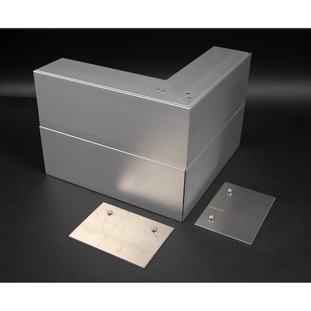 Wiremold External Elbow Fitting, Gray, Aluminum ALA4818